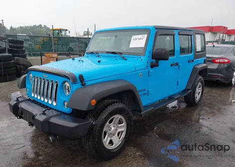 2018 Jeep Wrangler Jk Unlimited Sport 4X4 из США, поврежденный, VIN 1C4BJWDG5JL823099